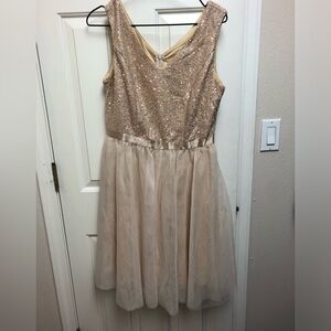 Sequins gold dress